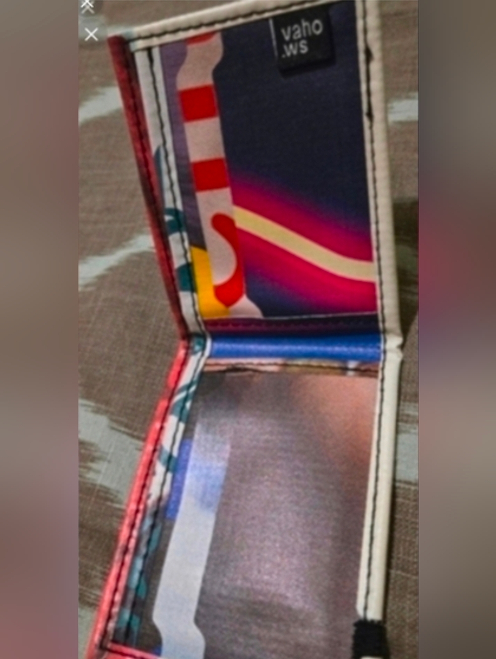 Kool Recycled Bifold From Barcelona.Abstract Art Wallet. New. Originally 120